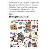 105pc  Miniatures Garden Pieces and accessories