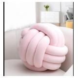 (New) Large Pink Knot Square Pillow