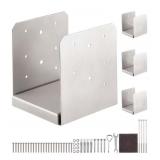 New 6"x6" Post Base, 4Pcs Stainless Steel