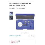 New WESTWARD Horizontal Dial Test Indicator: 0 in