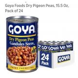 (23 Cans)  GOYA Dry Pigeon Peas  15.5oz cans
