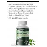 Vegan Moringa 1000mg Powder Supplements  (120