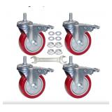 4 New  4" Heavy Duty Stem Casters 360 Degree