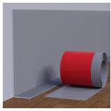 Grey Flexible Vinyl Wall Base Baseboard Molding