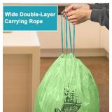 13 Gallon,100 Count, Compostable Trash Bags with
