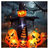 7FT Inflatable Pumpkin Decoration with LED Built