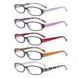5 Pack Reading Glasses with Small Lens for Women