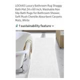 (New) 24" x 60" Luxury Shaggy Bath Rug with