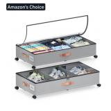2 New Under Bed Storage with Wheels,Containers