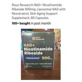 900mg Nicotinamide Riboside Anti Aging