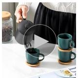 6 New Green Hasense Stackable Porcelain Mini