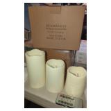 3 New Flameless LED Candles with Remote
