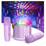 New Karaoke Machine with Disco LED Lights for
