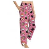 New Ladies Size L.Pajama Pants Colorful Lounge