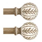 2 New  Boho Curtain Rods for Windows 48 to 84