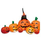 7 FT Long Halloween Pumpkin LED Lighted Outdoor