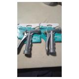 2 New Metal Garden Hose Sprayers Full Sized Rear