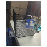 New Black Mesh Storage Basket 14"L x 10" W x 9"
