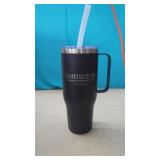 New 40 Oz Stainless Steel Tumbler with Straw.