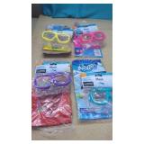 4 Sets of Childrens Swim Goggles & Inflatable