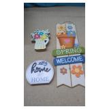 Spring Time Decor. 3 Pieces