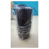 New Black Candle with Skeleton Hand  6" Tall