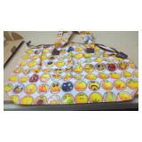 New Large Zippered  Emoji Print Tote Bag