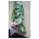 New 12 in. Purple Indoor/Outdoor Artificial Roses