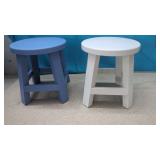 2 New Wood Plant Tables  7" tall 6.5" Widel