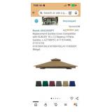 New Burgundy Replacement Gazebo Cover Compatible