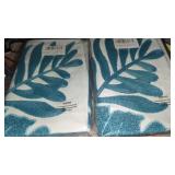 (2) New Embroidery Throw Pillow Covers  18x18