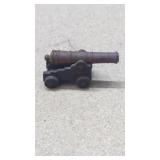 Vintage 1950's Toy Cannon Brass and Cast Iron 3'