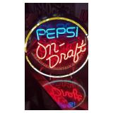 RARE PEPSI NEON SIGN.   THIS IS AN OLD ONE!   You