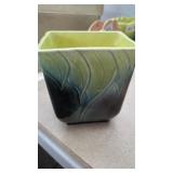 Vintage Hull Pottery model 116 Square Planter