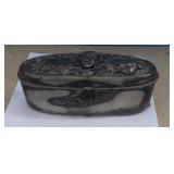 Estate Jewelry Casket. 7.5" wide x 2" deep
