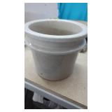 Unusual Vintage Stoneware Crock with a horizontal