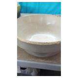 Vintage 10" Crock Stoneware Bowl  No Cracks or