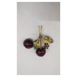 Austria Cherries Brooch (cherries are loose)