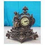 1800s Ornate Mantel Clock, Key Wound, very