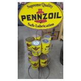 Awesome! Pennzoil Display Rack with 10 Cans ( 1
