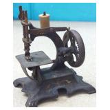 Vintage Muller Cast Iron  Toy Sewing Machine,