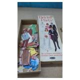 4 old Paper Dolls in Original Box wit Clothes