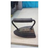 Antique Sad iron,  AC Williams ('ACW') i1800s Sad