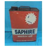 SAPHIRE.   2 Gallon Oil Can