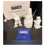 Dept 56. 3pc Winter Silhouette " In the Meadow,