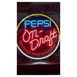 RARE PEPSI NEON SIGN.   THIS iS A OLD ONE!   You