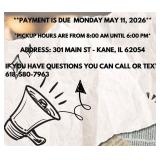 Payment & Location Info