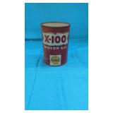 Quart.  SHELL  X-100   SAE 20-20 Motor Oil (
