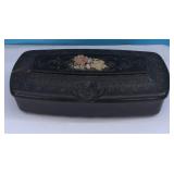 Victorian Plastic Floral Tapestry Style Box for