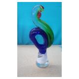 Vintage Murano Italian Sommerso Art Glass Bird